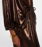 Adriana Degreas Cutout draped kaftan