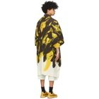 Homme Plisse Issey Miyake Yellow and Black Action Paint Cardigan
