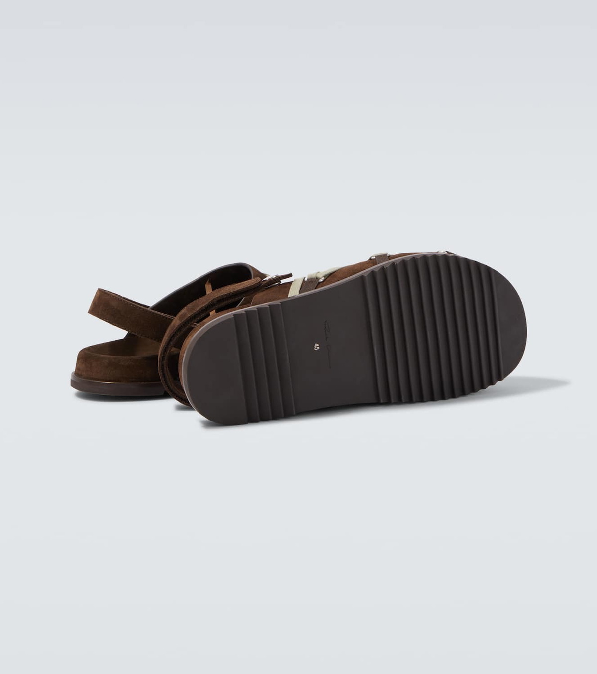 Rick Owens Megalace suede mules