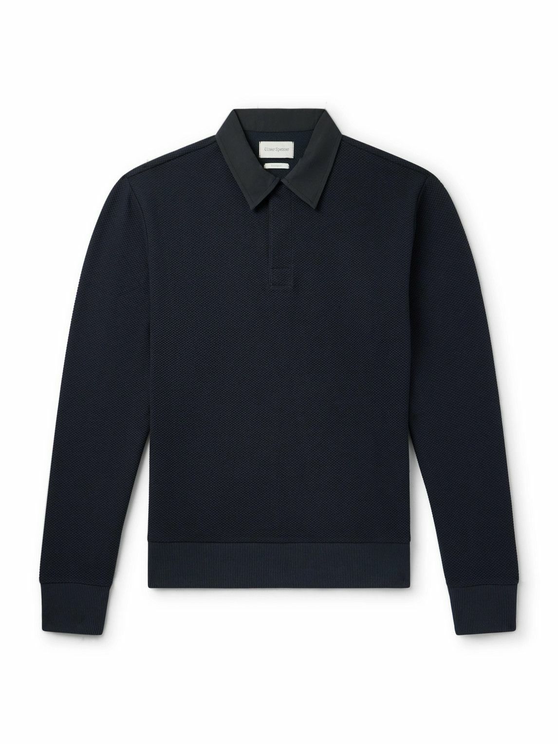 Oliver Spencer - Organic Cotton-Blend Polo Shirt - Blue