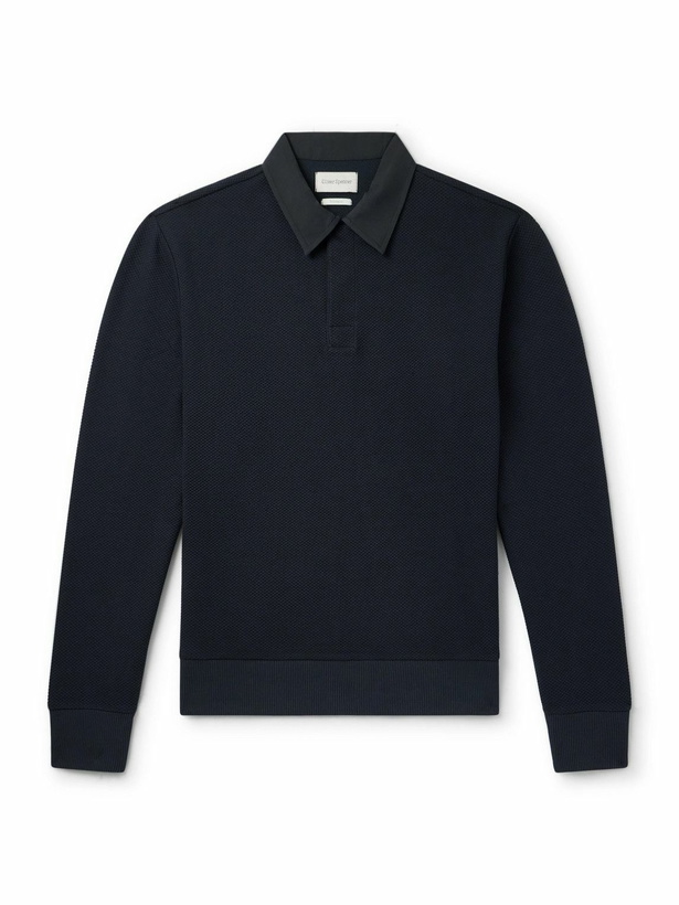 Photo: Oliver Spencer - Organic Cotton-Blend Polo Shirt - Blue