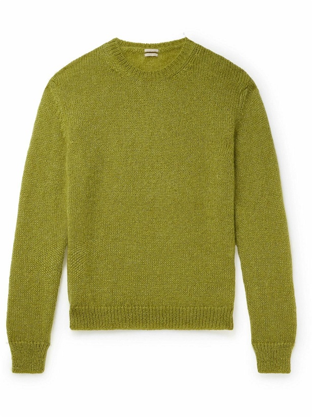 Photo: Massimo Alba - Alder Brushed Mohair and Silk-Blend Sweater - Green