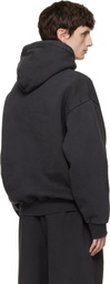SKIMS Black Heavyweight Fleece Hoodie