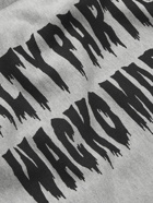 WACKO MARIA - Logo-Print Fleece-Back Cotton-Jersey Hoodie - Gray - S