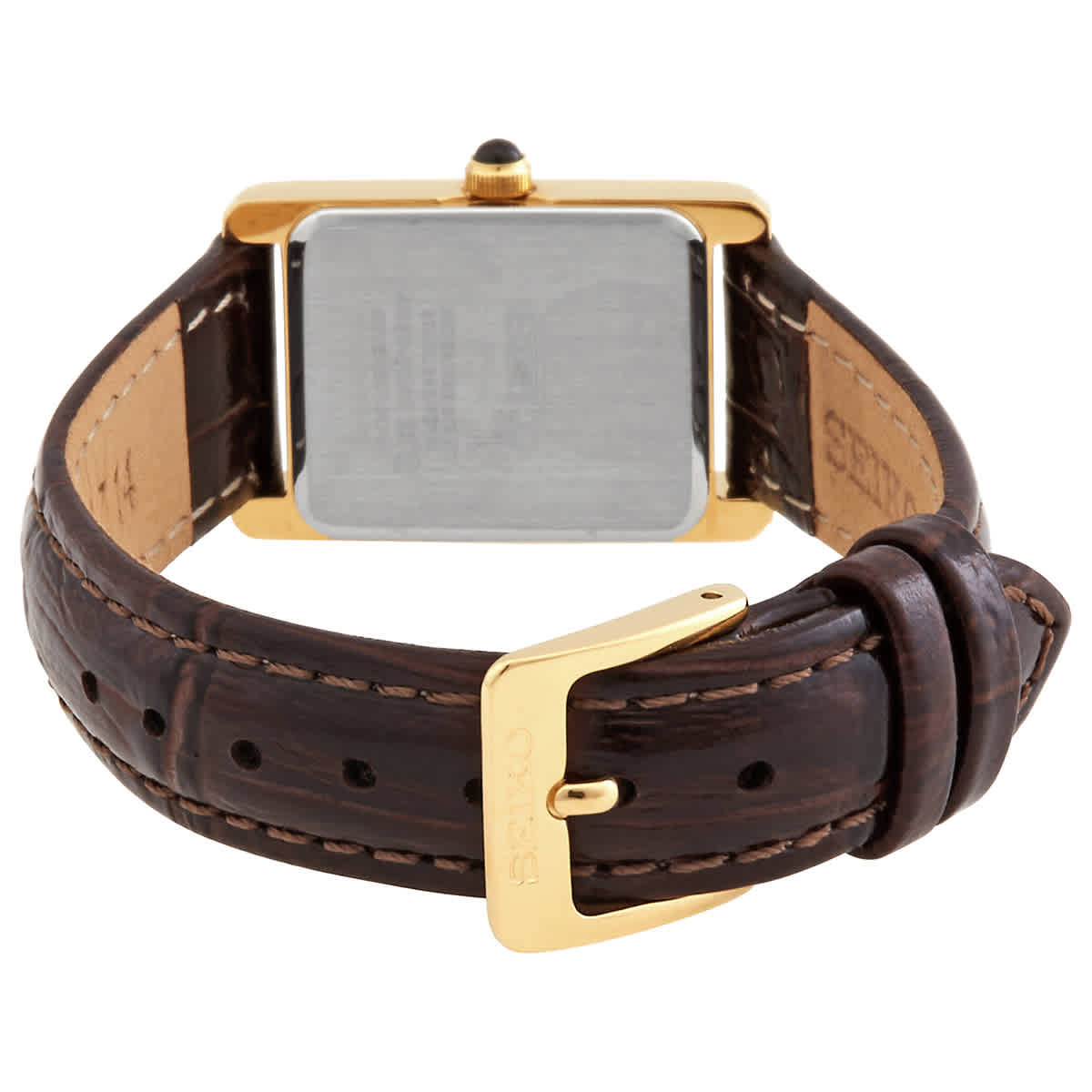 Seiko Essentials Quartz Light Champagne Dial Ladies Watch SWR066