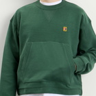 Nike Men's Club Rules Fleece Crew Sweatshirt in Fir/Sail