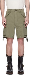 RRL Khaki Cargo Pocket Shorts