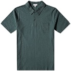 Sunspel Men's Riviera Polo Shirt in Seaweed