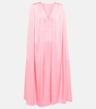 Alex Perry Crêpe cape midi dress
