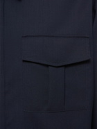 AMI PARIS Wool Canvas Military Shirt