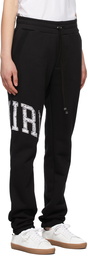 AMIRI Black Logo Varsity Lounge Pants