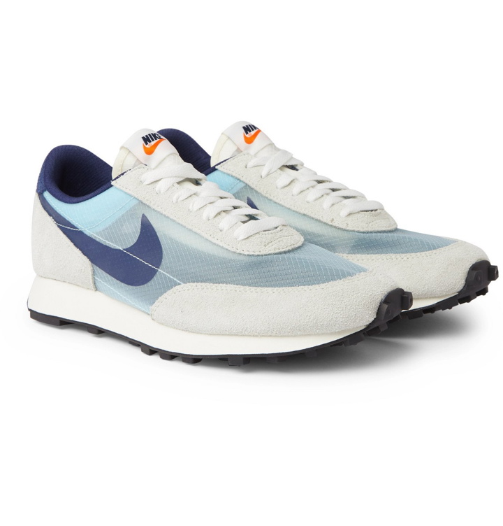 Photo: Nike - Daybreak SP Faux Suede and Ripstop Sneakers - Gray