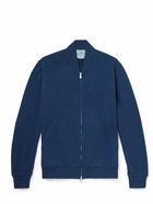 Brunello Cucinelli - Cotton-Jersey Zip-Up Sweatshirt - Blue