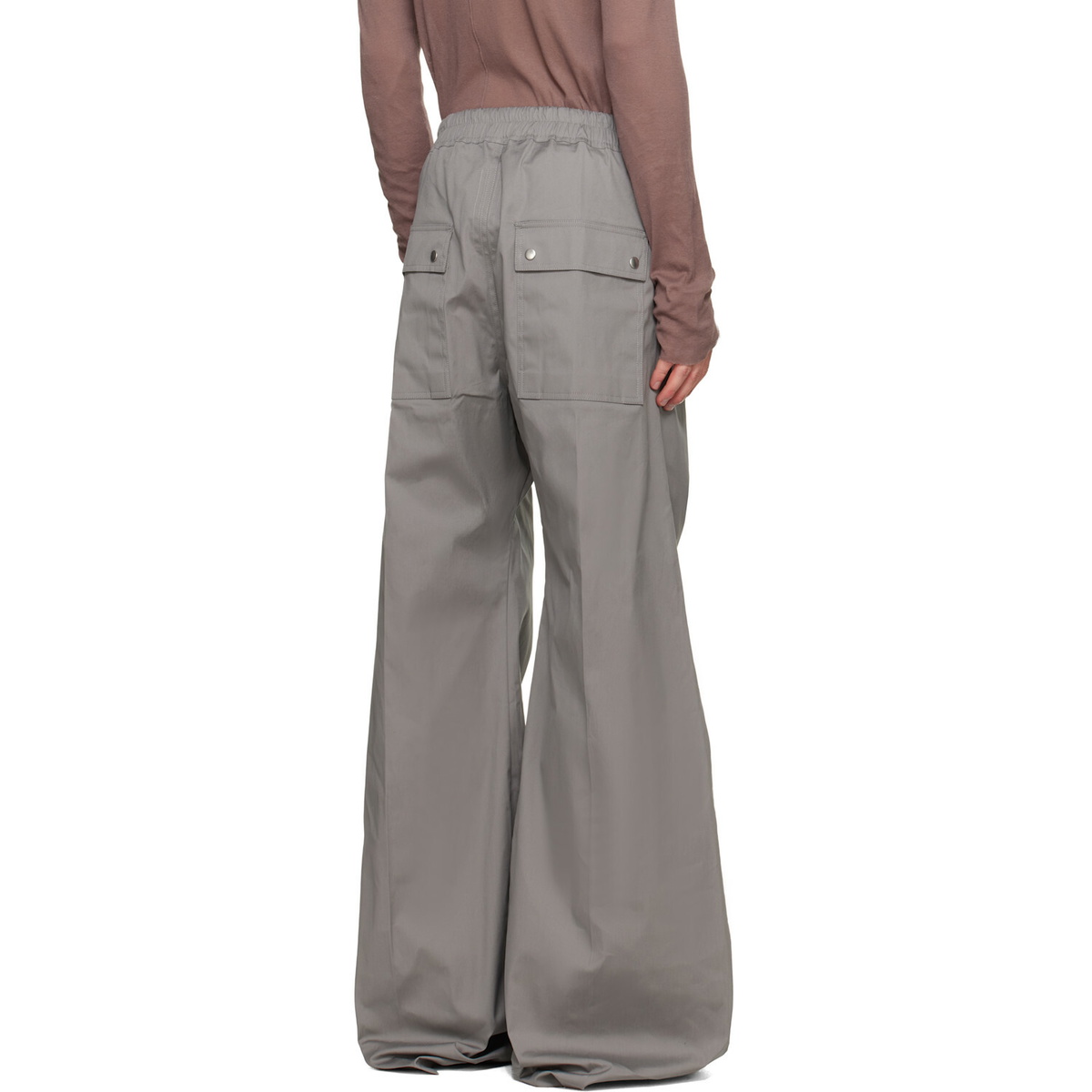 Rick Owens Gray Tower Wide Bela Trousers