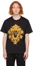Versace Jeans Couture Black Embellished T-Shirt