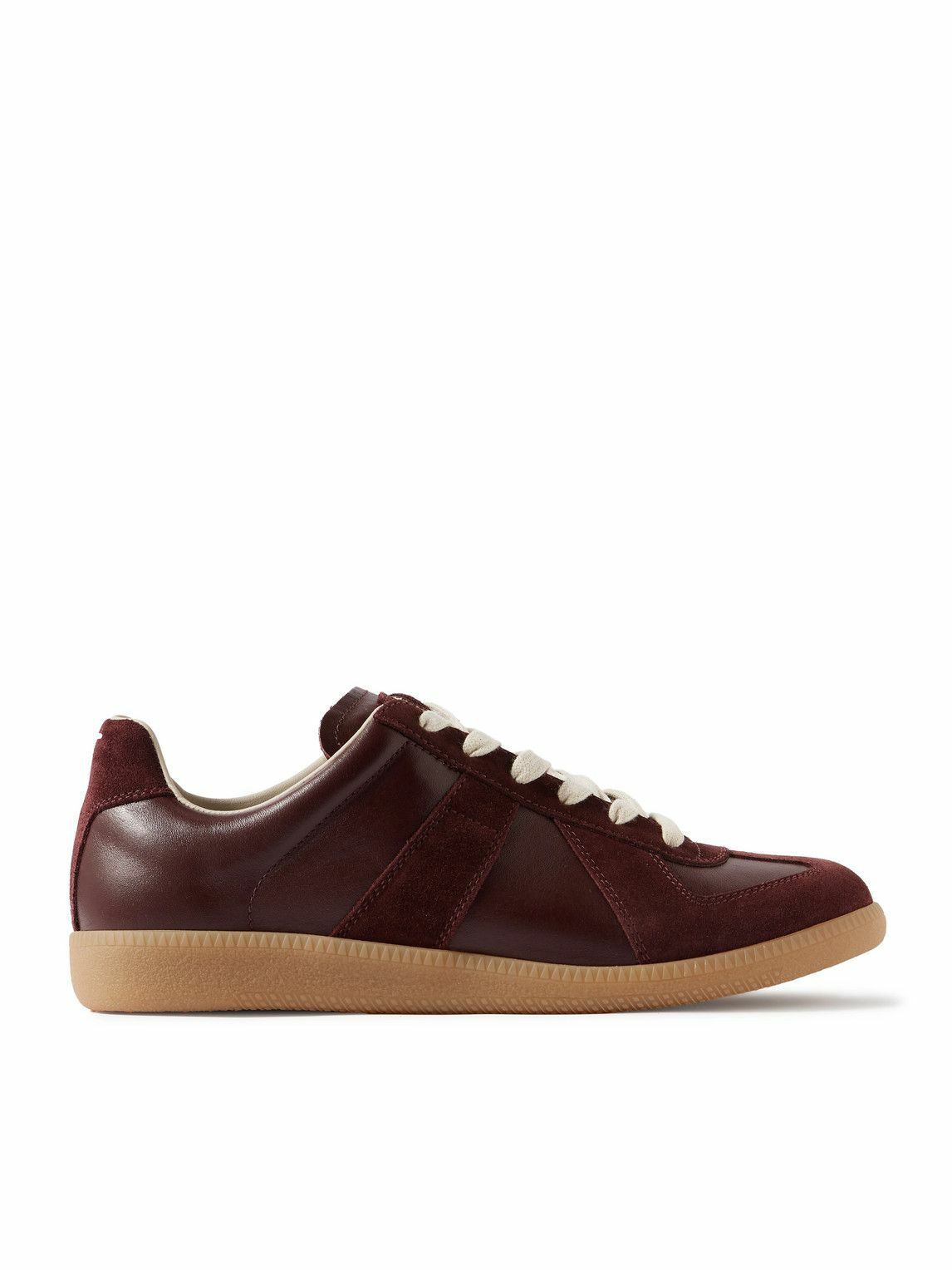 【MAISON MARGIELA】replica レザー and suede スニーカー MAISON MARGIELA レプリカレザー＆スエード スニーカー | NET-A