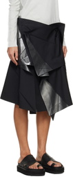 132 5. ISSEY MIYAKE Black Standard Midi Skirt