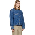 Polo Ralph Lauren Navy Corduroy-Collar Denim Trucker Jacket