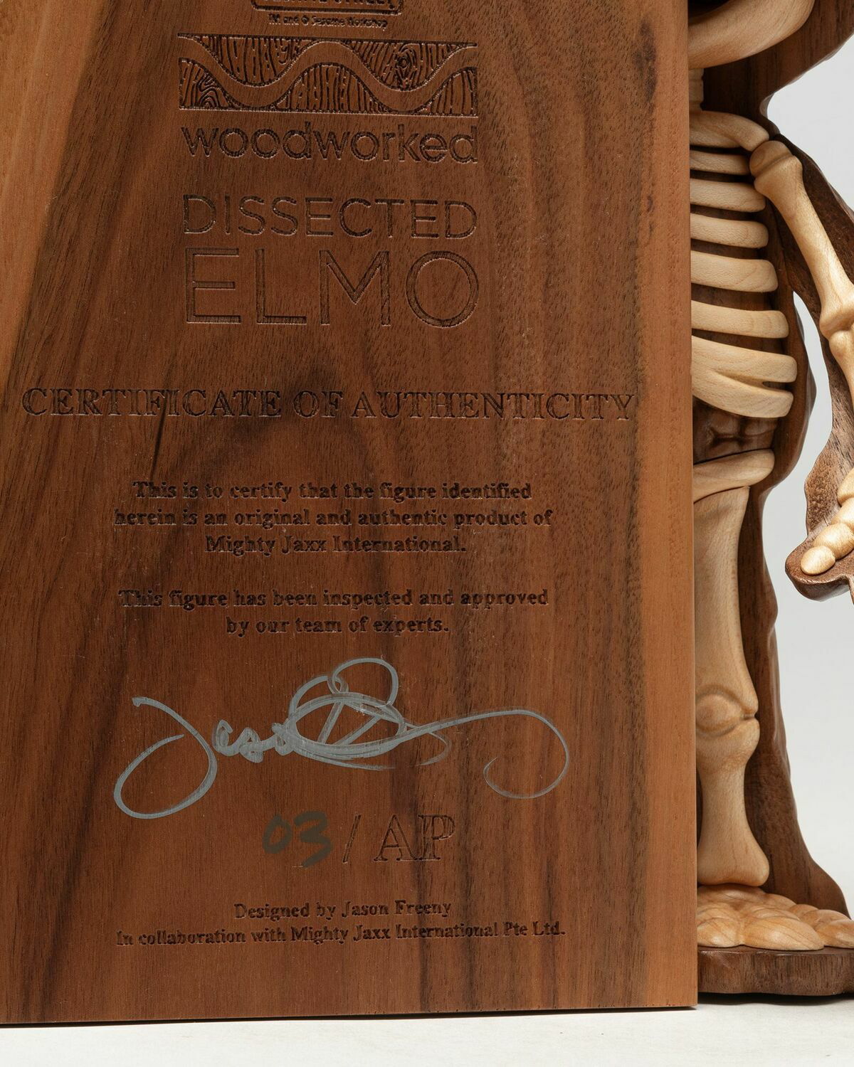 Mighty Jaxx Woodworked Dissected Elmo Brown Toys Mighty Jaxx