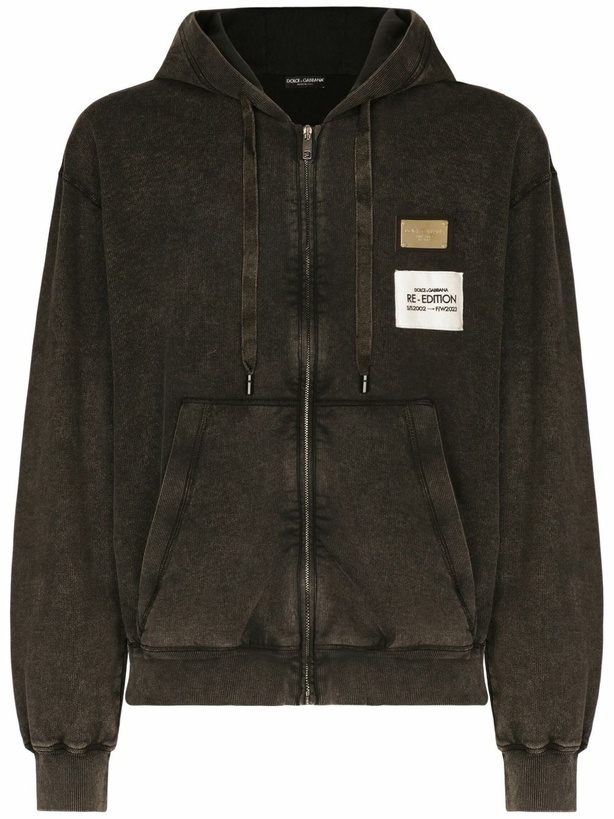 Photo: DOLCE & GABBANA - Cotton Zipped Hoodie