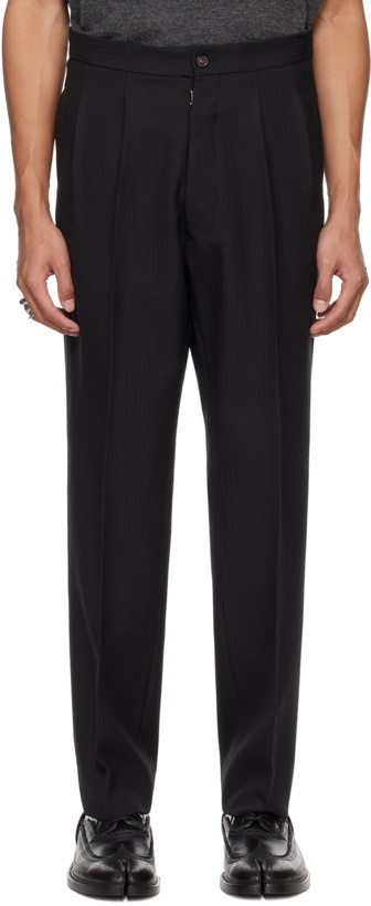 Photo: Maison Margiela Black Tapered Trousers