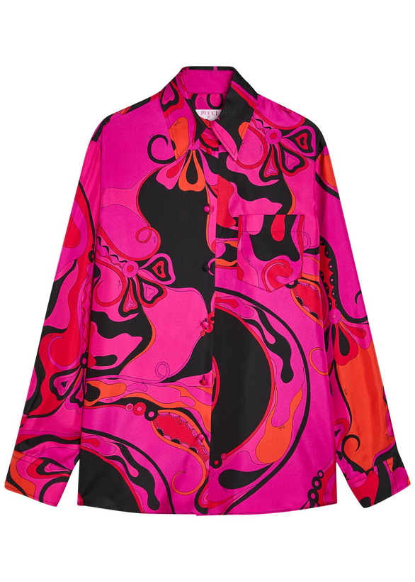 Photo: Pucci Printed Silk Shirt Pink