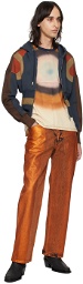 Eckhaus Latta Orange Wide Leg Jeans