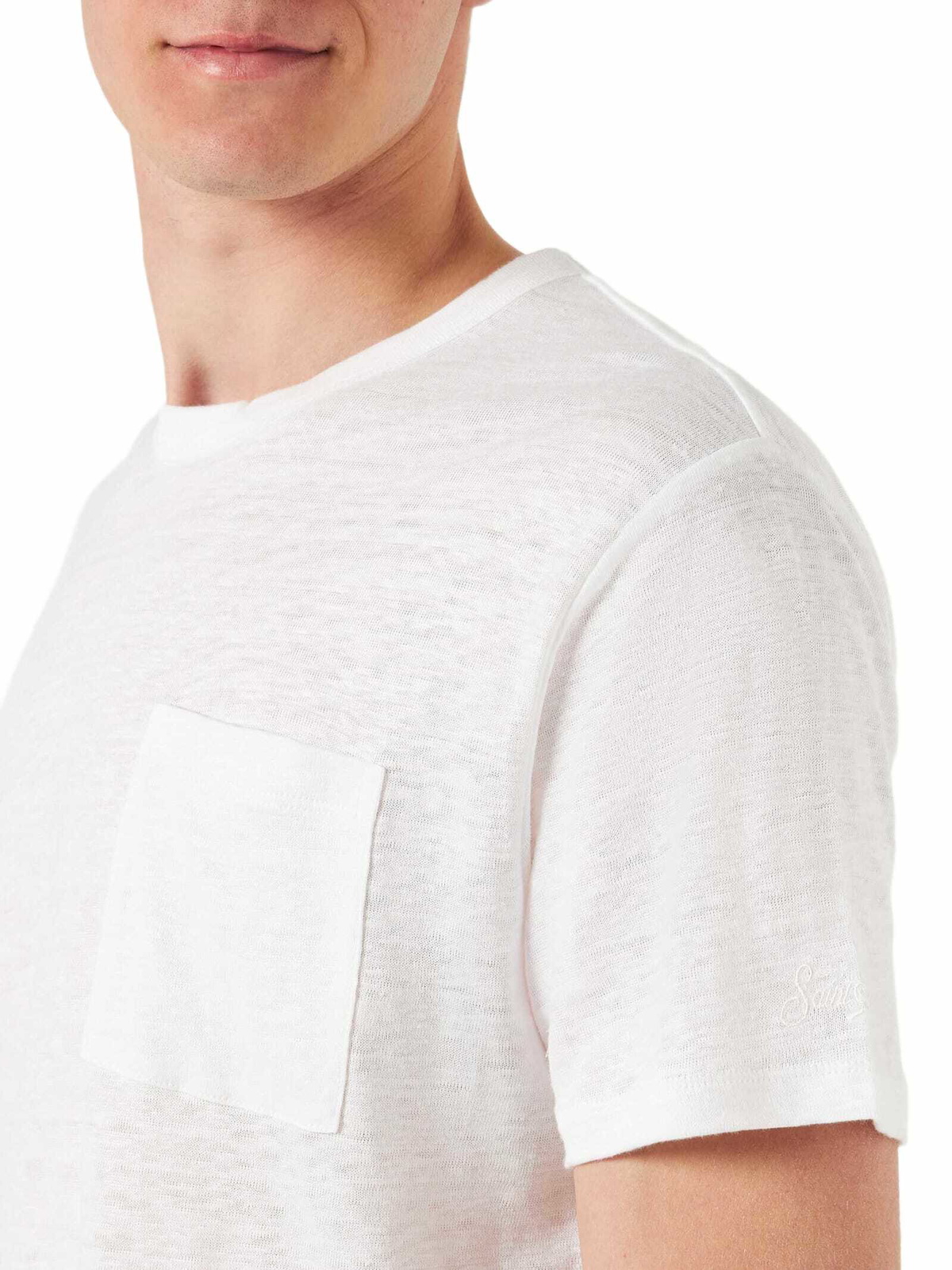 MC2 Saint Barth Man Linen Jersey T-shirt