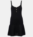 Gucci Waffle-knit cotton-blend minidress