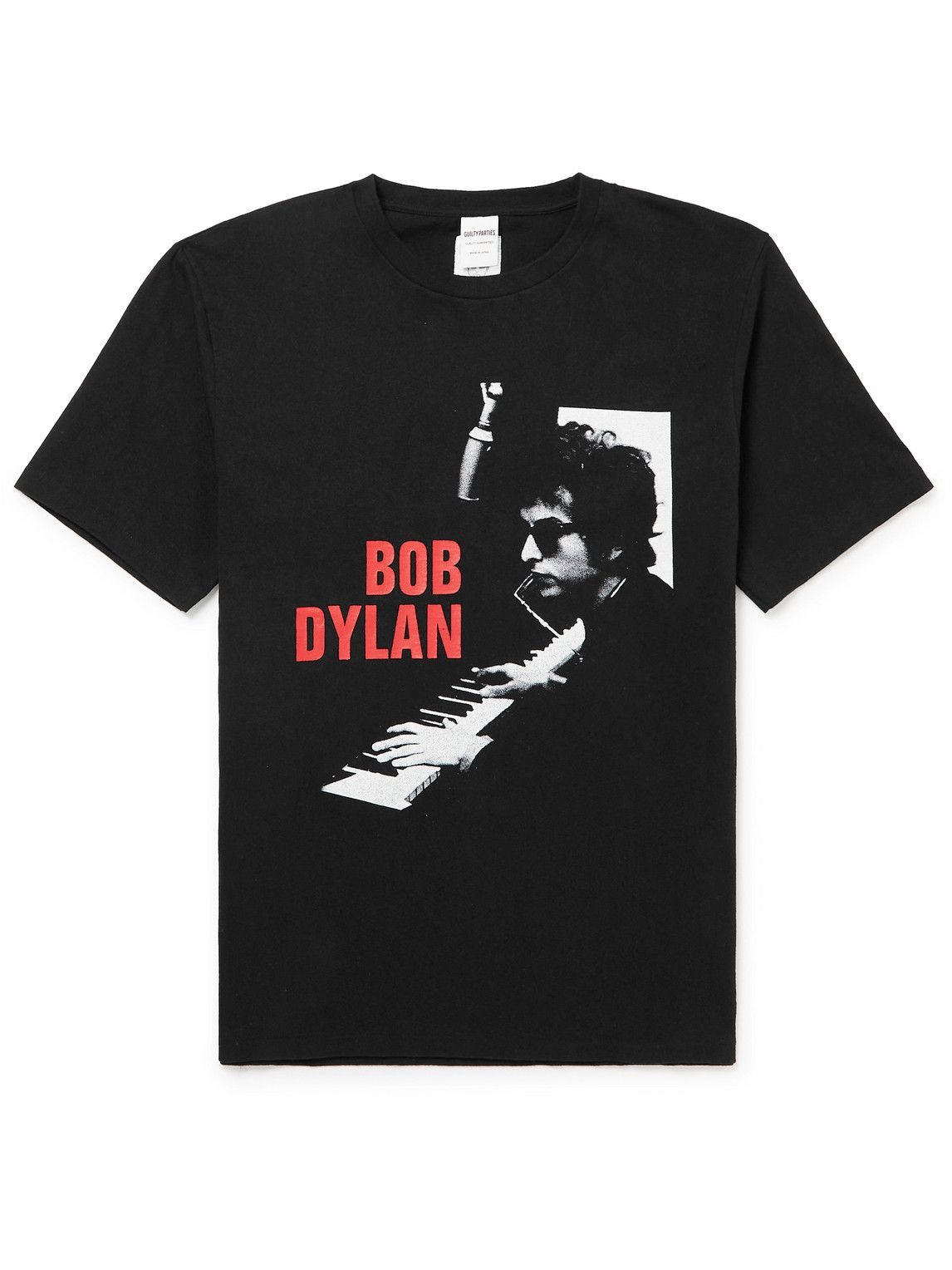 Wacko Maria - Bob Dylan Printed Cotton-Jersey T-Shirt - Black