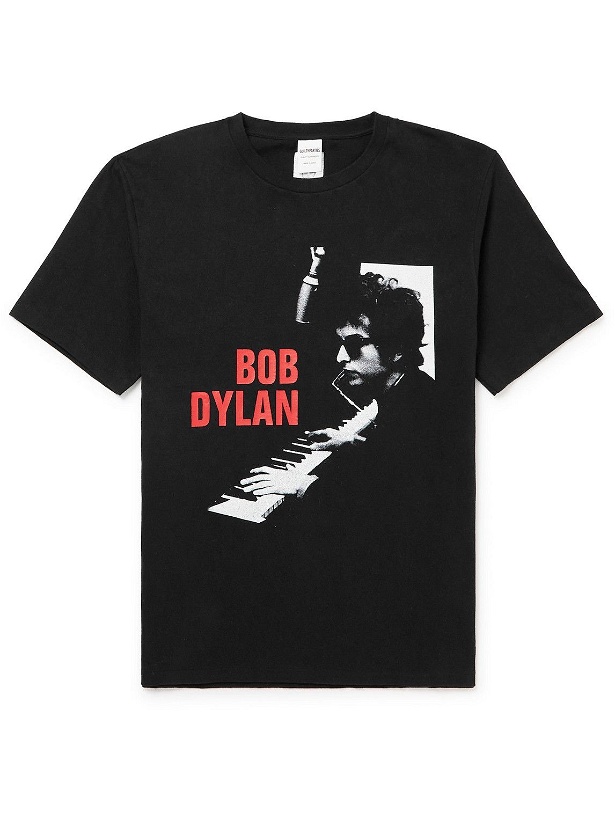 Photo: Wacko Maria - Bob Dylan Printed Cotton-Jersey T-Shirt - Black
