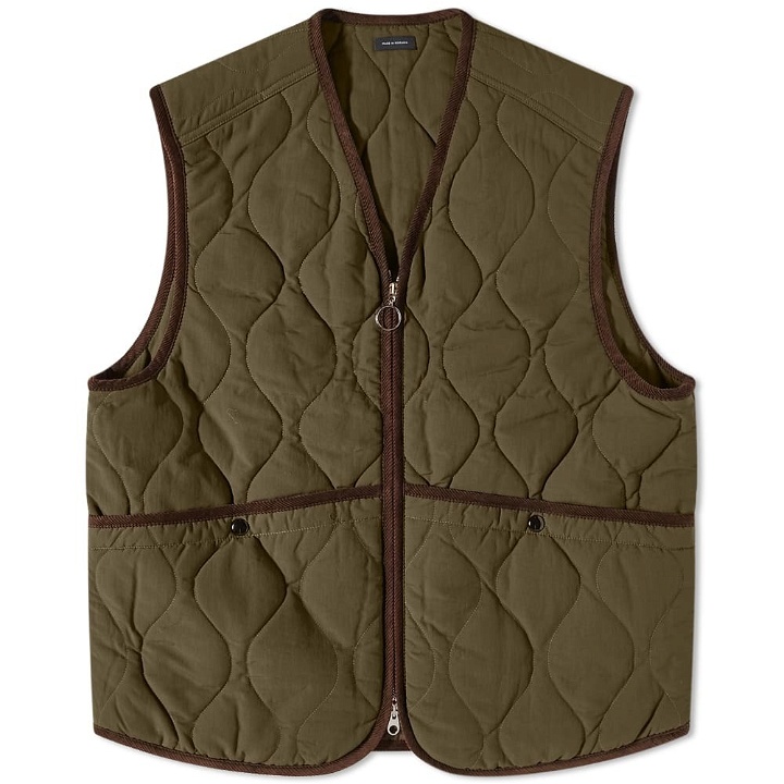 Photo: Drake's Men's Quilted Gilet in Olive