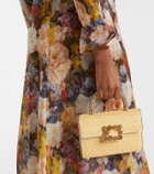 Roger Vivier Jewel Efflorescence Mini straw tote bag
