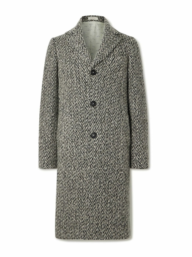 Photo: Massimo Alba - Mercury Herringbone Wool-Blend Coat - Neutrals