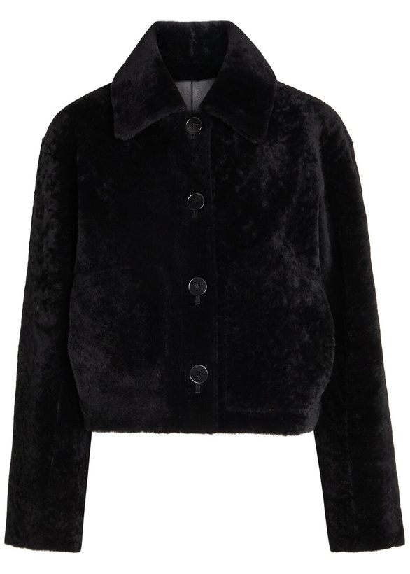 Photo: Joseph Alloway Reversible Shearling and Leather Jacket Black