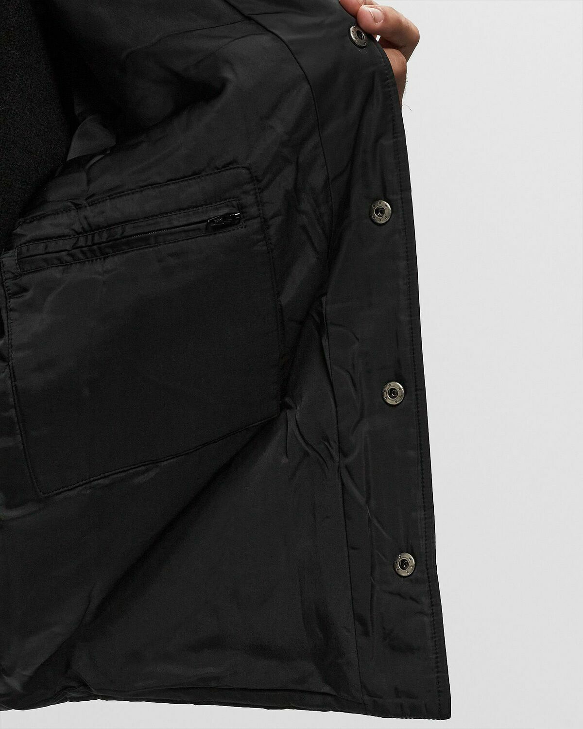 ølåf Padded Coach Jacket Black Overshirts/Windbreaker OLAF HUSSEIN