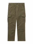 Officine Générale - Kenny Straight-Leg Cotton-Blend Cargo Trousers - Green