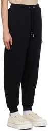 AMI Paris Black Heavyweight Lounge Pants