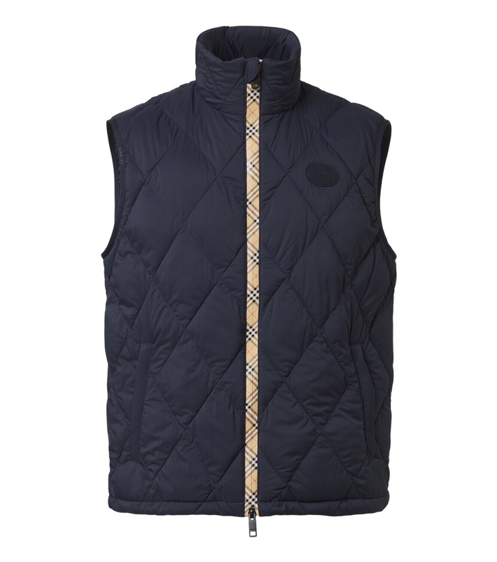 Photo: Burberry Burberry Check quilted vest