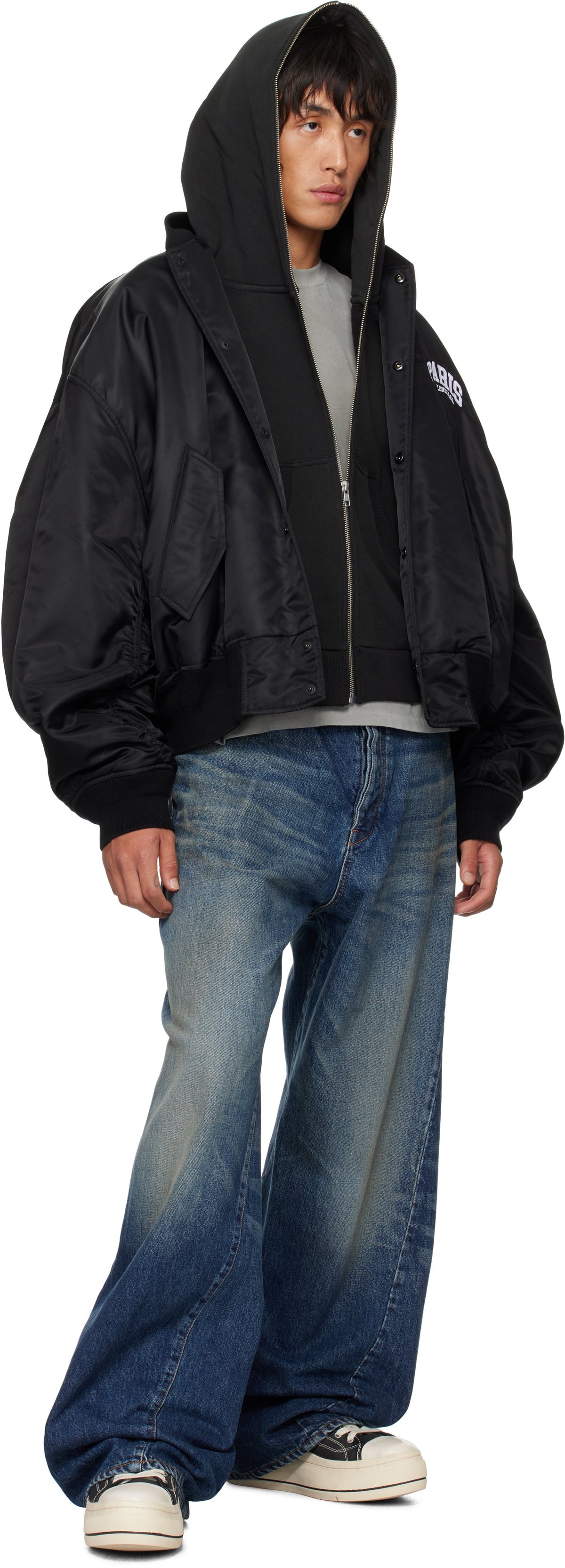 B1ARCHIVE Blue Wide Leg Jeans