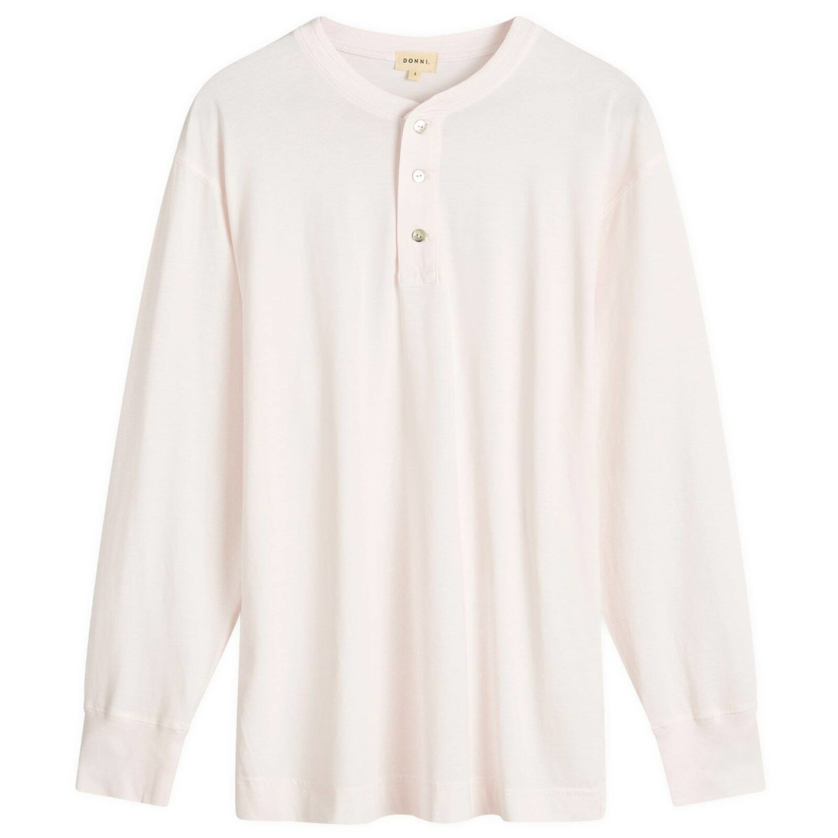 DONNI. Women's Henley Jersey Top in Ballerina