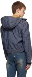 Juntae Kim Blue Corset Denim Jacket
