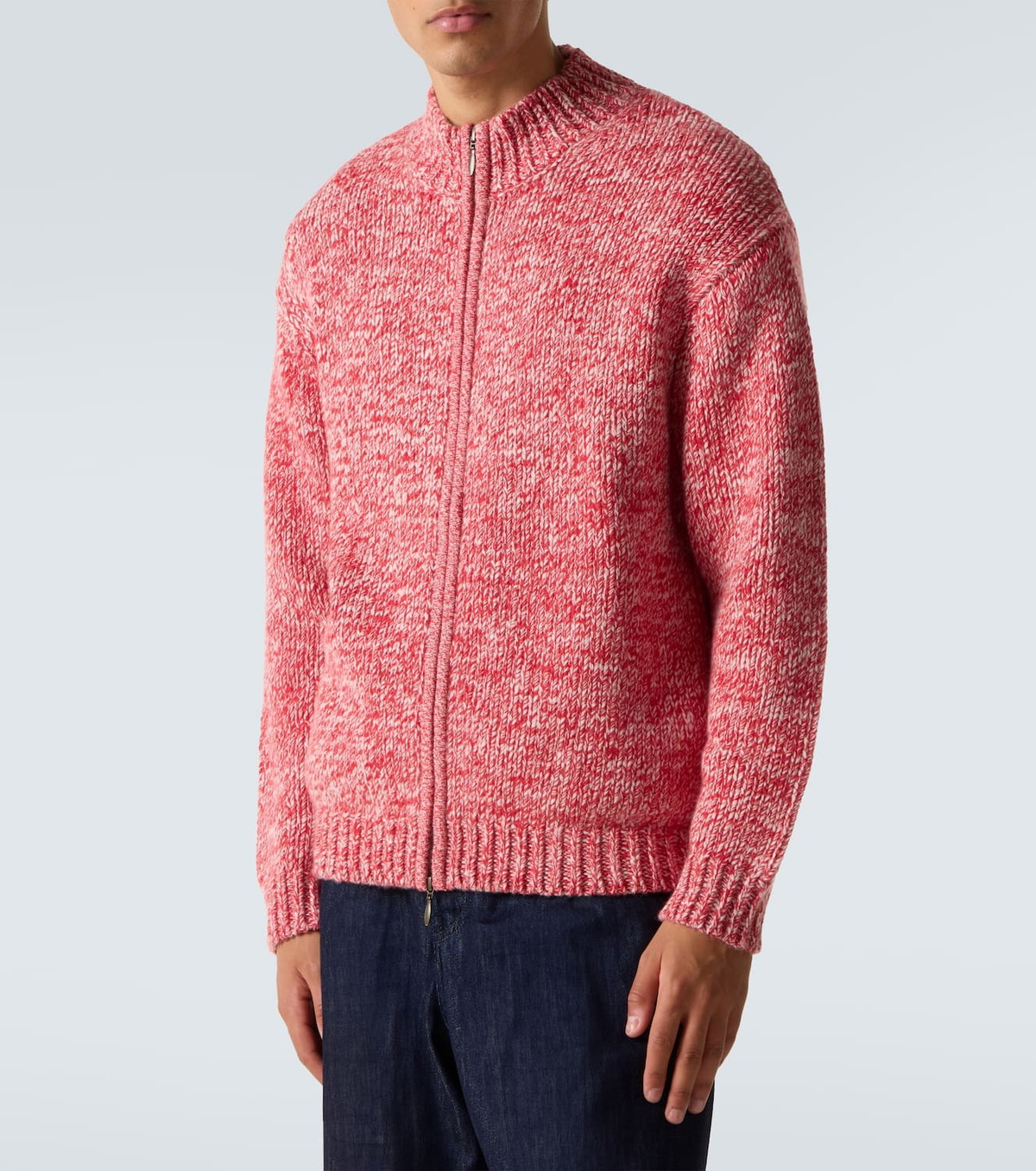 Le Kasha Lamdu cashmere zip-up sweater