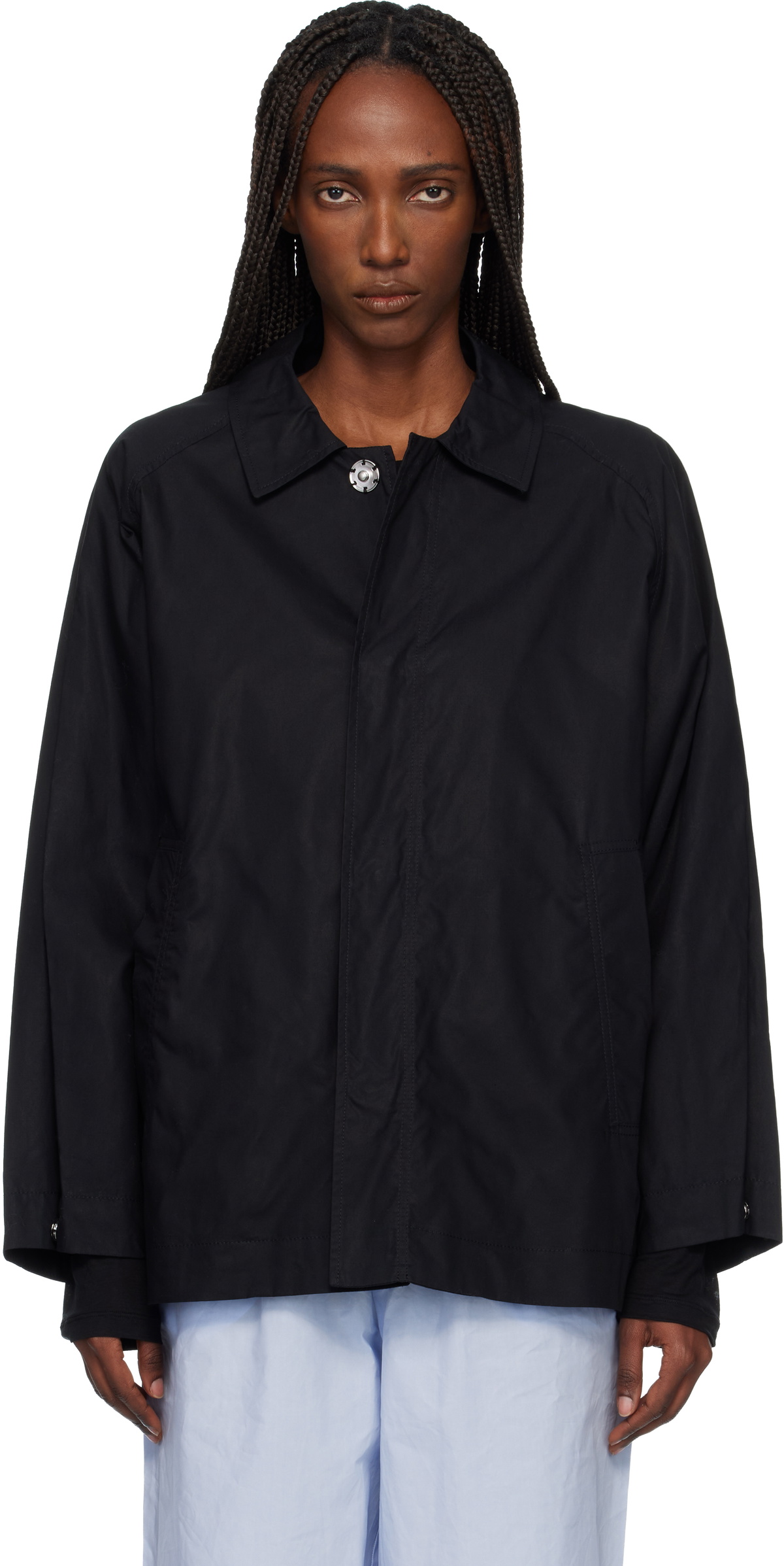 ジャケット・アウター Baserange Black Corduroy Pete Jacket Baserange Black Corduroy Pete Jacket Baserange
