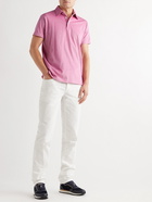 RICHARD JAMES - Cotton-Piqué Polo Shirt - Pink