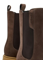 Moncler Aurea Suede Chelsea Boots Brown