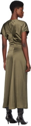 TOTEME Khaki Slouch Waist Maxi Dress