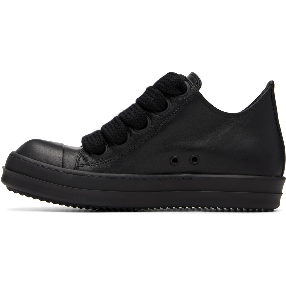 Rick Owens Black Tower Jumbolace Low Sneaks Sneakers