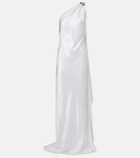 Ralph Lauren Collection Posie one-shoulder satin gown