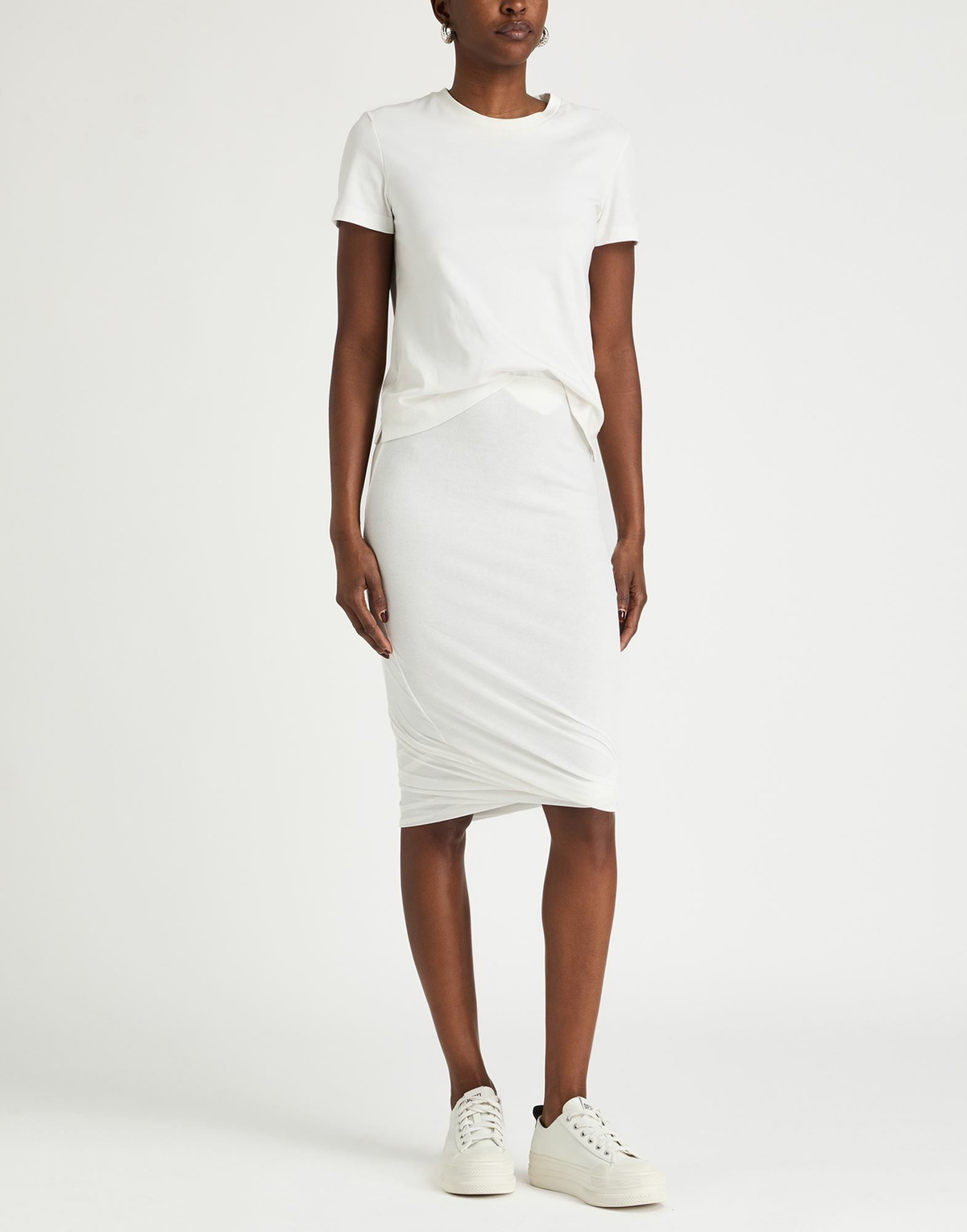 Jil Sander Womens Midi skirt in White
